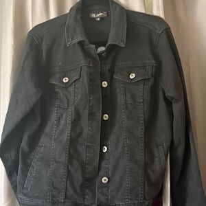 DG2 by Diane Gilman Black Jean Jacket